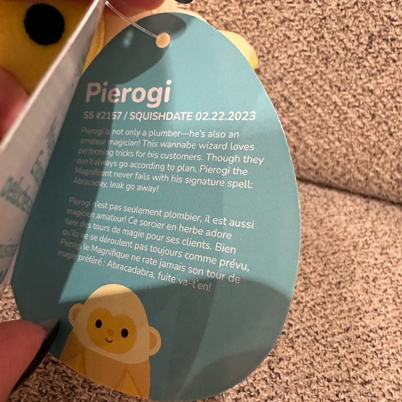 🇺🇸 NWT 5" PIEROGI THE BANANA  MONKEY SQUISHMALLOWS - Picture 4 of 5